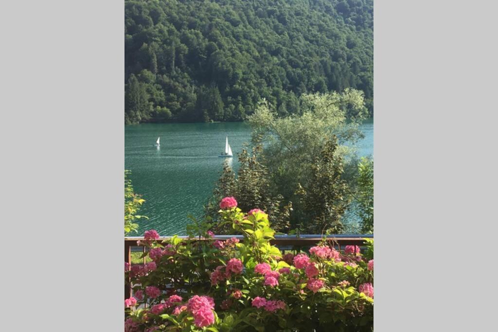 Casa A Schiera Fronte Lago Con Giardino 바르치스 외부 사진